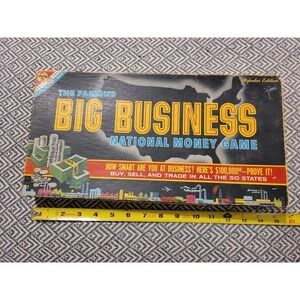 Vintage 1950s The Famous Big Business National Money Game Board Game